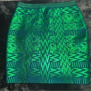 New without tags- Green Patterned Women's Skirt